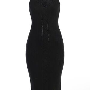 JLUXLABEL Black Knit Dress